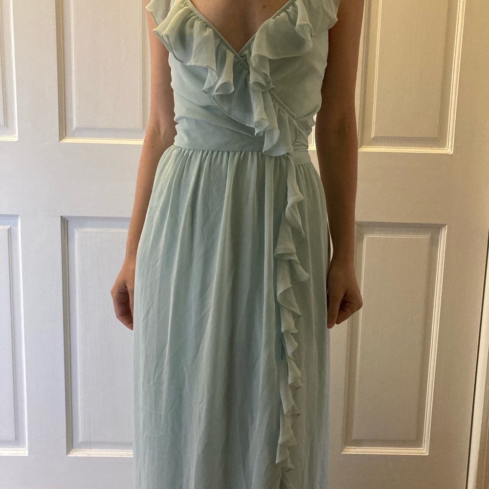 Mint green/sage bridesmaid dress